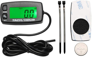 Backlit Upgraded Tach Maintenance RPM Hour Meter Tachometer Searon for RC Toys PWC ATV Motorcycles Marine Engines Chain Saws Tractors Lawnmowers