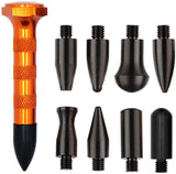 HiYi 10Pcs Dent Repair Tool Kits Paintless Dent Removal Tap Down Tools Dent Rubber Hammer Auto Body DIY Dent Fix Tools