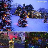 FULLBELL Indoor/Outdoor LED String Light with 8 Flash Changing Modes, Fairy Wire Lights for Party/Wedding/Christmas/Patio/Garden, Decorative Rope Lights for Decoration 33ft 100LED Multi-Color