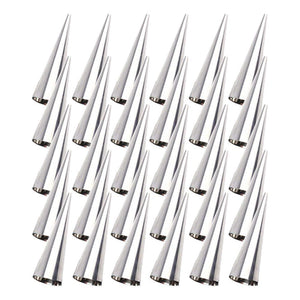 Tebery 30 Pcs Lady lock forms,Stainless Steel Pastry Cream Horn Molds,Free Standing Cone Shape