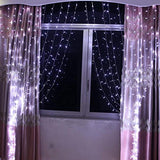 Neretva Window Curtain Icicle Lights, 304 LEDs String Fairy Lights, 9.8x9.8ft, 8 Modes Linkable,LED String Lights for Christmas Party Wedding Patio Lawn Garden Decorative Lights (White)