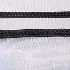 Tebery 24 Large Mesh Pockets Hanging Over the Door Shoe Organizer with 4 Steel Over the Door Hooks (White)