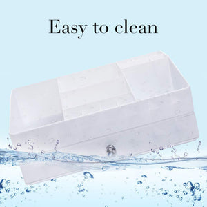 Benbilry Makeup Organizer Cosmetic Storage Box Jewelry Storage with 1 Drawer 12 Compartments, Large Capacity, Suitable for Your Different Size of Cosmetics for Bathroom Vanity Countertop Dresser