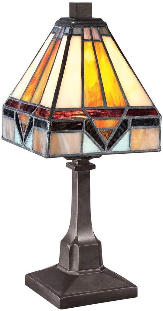 Fine Art Lighting T614 84 Glass Cuts Mini Tiffany Table Lamp, 6 x 12