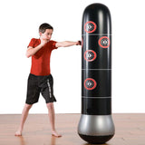 Eforoutdoor Fitness Punching Bag Heavy Punching Bag Inflatable Punching Tower Bag Freestanding Children Fitness Play Adults De-Stress Boxing Target Bag 5.25ft
