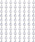 Crystal Acrylic Gems Bead Garland Strands, KinHom 16 Feet Hanging Clear 14mm Daimond Beads Chain Garlands for Manzanita Tree Centerpiece, Chandelier Bead Lamp Chain, Christmas/Wedding Party Decoration