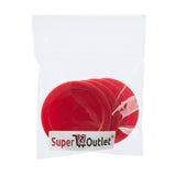 Super Z Outlet Home Air Hockey Red Replacement 2.5" Pucks for Game Tables, Equipment, Accessories (4 Pack)