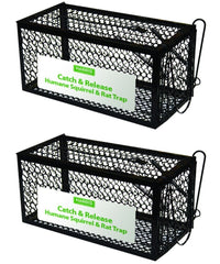 Harris Catch & Release Humane Cage Trap for Rats, Chipmunks, and Small Squirrels (2-Pack)