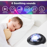 Kingtoys Night Light Projector Sound Machine - Aurora Borealis Projector, Colorful Nightlight, White Noise Machine, Bluetooth Speaker with Remote for Baby, Kids, Adult in Nursery, Kids Room, Bedroom