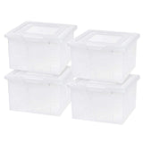 IRIS USA, Inc. R-FB-21E Letter and Legal Size File Box, Black, 4 Pack