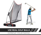 Rukket 10x7ft Haack Golf Net | Practice Driving Indoor and Outdoor | Golfing at Home Swing Training Aids | by SEC Coach Chris Haack