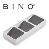 BINO 'Stadium' 3-Tiered Pantry Cabinet Plastic Storage Organizer Rack – Storage for Kitchen, Refrigerator, Freezer and Pantry, Clear