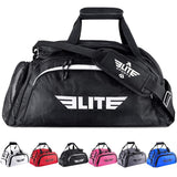 Elite Sports Boxing Gym Duffle Bag for MMA, BJJ, Jiu Jitsu Gear, Duffel Athletic Gym Backpack with Shoes Compartment