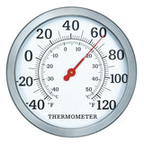 WiHoo 8" Indoor Outdoor Thermometer/Hygrometer for Patio, Wall or Decorative (Bronze)