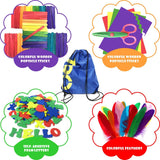 Arts and Crafts Supplies for Kids Girls - Toddler DIY Craft Art Supply Set with Storage Bag for Ages 4 5 6 7 8 9, Craft Pipe Cleaners, Letter Beads, Pompoms, Wiggle Googly Eyes.Over 1,000 PCS.(EBOOK)