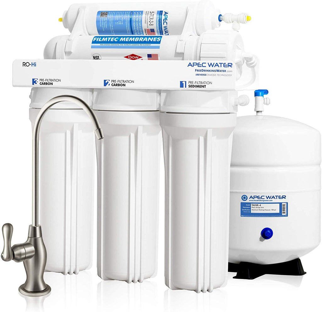 APEC Water Systems Ultimate RO-Hi Top Tier Supreme High Output Fast Flow Ultra Safe Reverse Osmosis Drinking Water Filter System
