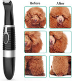 Elfirly Dog Grooming Clippers,Cordless Small Pet Hair Trimmer,Low Noise for Trimming Dog's Hair Around Paws, Eyes, Ears, Face, Rump-Black