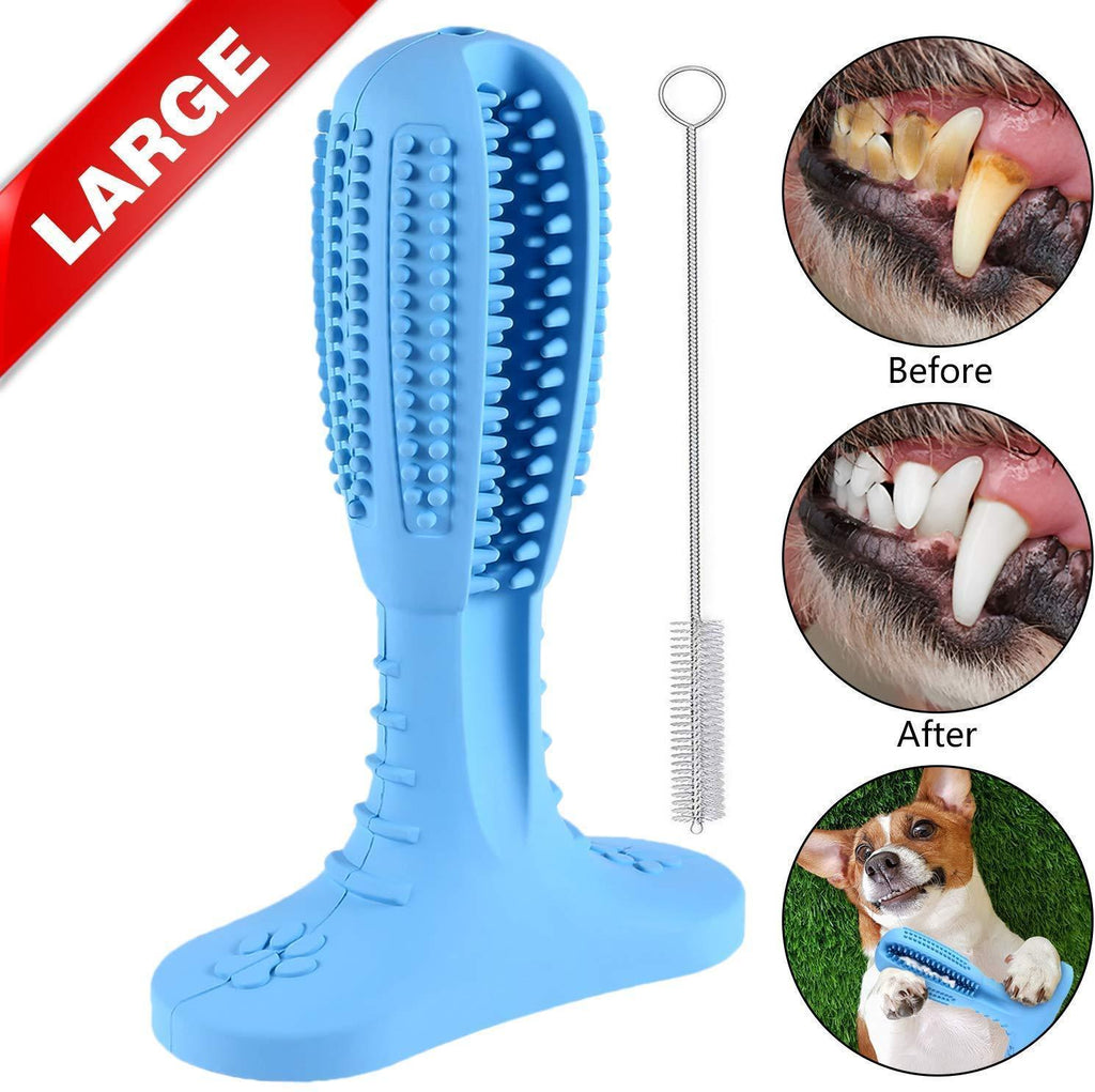 Cutiful Dog Toothbrush Dog Chew Tooth Cleaner Brushing Stick Natural Rubber Dog Chew Toys Doggy Puppy Dental Care Dog Chew Toothbrush for Pet Puppies