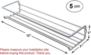 Premium Presents 5 Pack. Wall Mount Spice Rack Organizer for Cabinet. Spice Shelf. Seasoning Organizer. Pantry Door Organizer. Spice Storage. 12 x 3 x 3 inches Brand