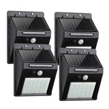 Outdoor Solar Lights, ComLeds 30 LEDS Motion Sensor Light Wireless Security Lights Wide Angle Lighting with 3 Working Mode Waterproof(IP65) Solar Light for Porch Front Door Yard Garage Driveway 4Packs