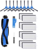 Replacement Parts for Eufy RoboVac 11S, RoboVac 30, RoboVac 30C, RoboVac 15T, RoboVac 15C, RoboVac 12, RoboVac 35C Vacuum Filters, Side Brushes,Rolling Brushes