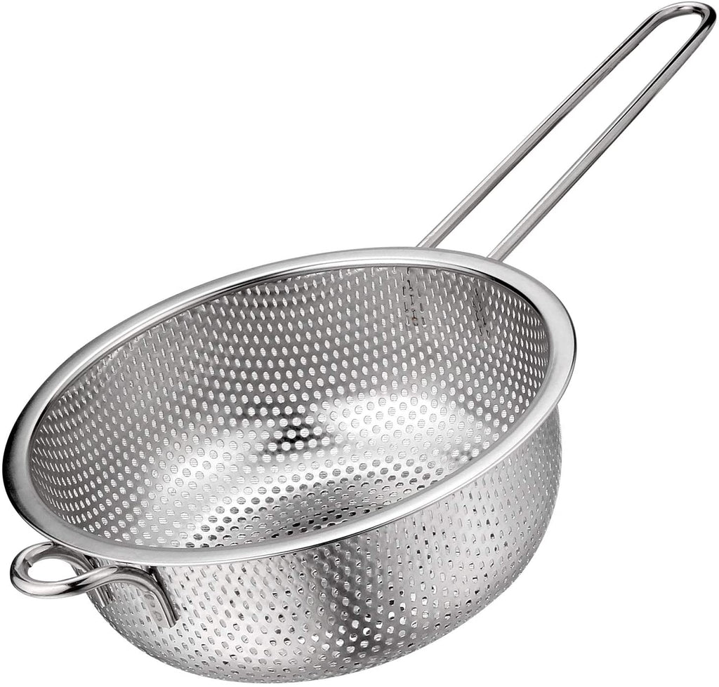 CIA Micro-Perforated Colander with Long Handle Stainless Steel 16.5cm