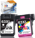 Starink Remanufactured Ink Cartridge Replacement for HP 63 XL 63XL Work with Envy 4520 4516 OfficeJet 3830 5255 3833 3630 4650 4652 5258 3831 3832 DeskJet 1112 2130 3633 Printer (Black, Tri-Color)