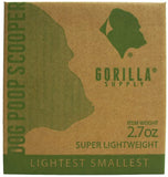 Gorilla Supply Lightest Poop Scooper with 1 Patented Dispenser, 20 Bags