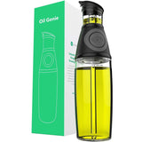 Vremi Olive Oil Dispenser Bottle - 17 Oz Oil Bottle Glass with No Drip Bottle Spout - Oil Pourer Dispensing Bottles for Kitchen - Olive Oil Glass Dispenser to Measure Cooking Vegetable Oil and Vinegar