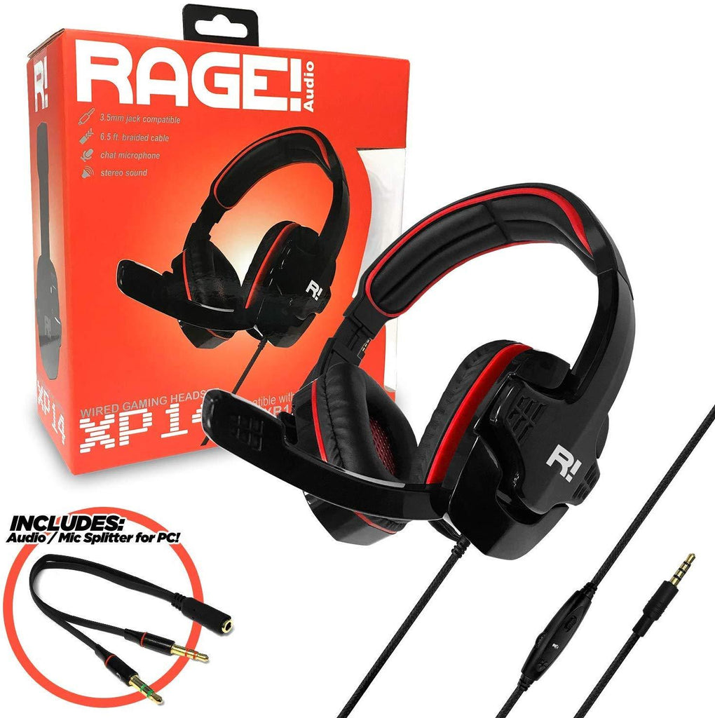 MODOHE XP14 Stereo Gaming Headset with Mic for, PS4, Xbox One, Switch and PC - Red