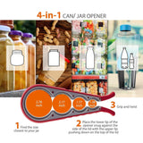 Bottle Can and Jar Grip Opener, 5-in-1 and 6-in-1 Multi Kitchen Tools Set and 4-in-1Jar Grip Opener, Lid Seal Remover Lid Twist Off for Children, Elderly, Weak Hand and Arthritic, Pack of 3