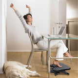 Adjustable Under Desk Footrest - Ergonomic Foot Rest with 3 Height Position - 30 Degree Tilt Angle Adjustment for Home & Office - Non-Skid Massage Surface Texture Improves Posture & Circulation