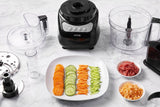 Food Processor 12-Cup, Aicok Multifunction Food processor, 1.8L, 3 Speed Options, 2 Chopping Blades & 1 Disc, Safety Interlocking Design, 500W, Black