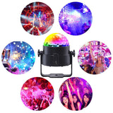 Luditek  [Latest 6-Color LEDs] Litake Party Lights Disco Ball Lights Strobe Light, 7 Patterns Sound Activated with Remote Control Dj Lights Stage Light