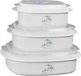 Corelle Coordinates by CulinWare 6-Piece Microwave Cookware, Steamer and Storage Set, Splendor