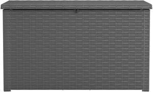 Keter Java XXL 230 Gallon Outdoor Storage Deck Box, Grey