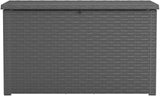Keter Java XXL 230 Gallon Outdoor Storage Deck Box, Grey