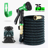 BOSNELL 75FT Garden Hose Expandable Hose, Durable Flexible Water Hose 8 Function Spray Hose Nozzle, 3/4