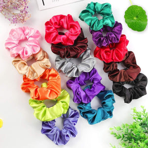 Magigift 15 Pcs Hair Scrunchies Satin Elastic Hair Bands Scrunchy Hair Ties Ropes Scrunchie for Women or Girls Hair Accessories - 15 Assorted Colors Scrunchies