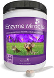 NUSENTIA Enzymes for Dogs & Cats - Enzyme Miracle - Systemic & Digestive Enzyme Formula - Powder - 364 Servings - Vegetarian