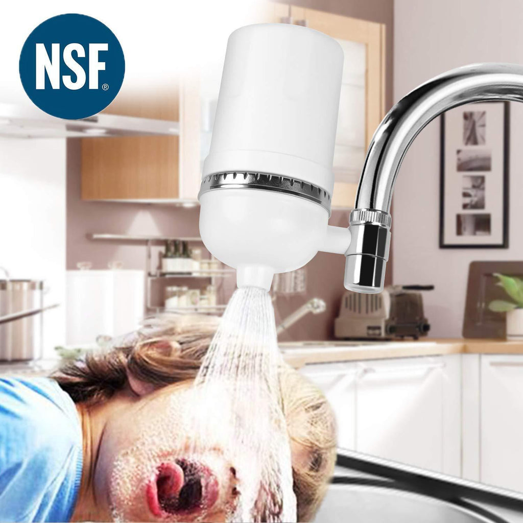 WaterQueen NSF/ANSI Standard 42 Water Faucet Filter, High Standard Water Faucet Filtration System, Advanced Faucet Filter for Hard Water