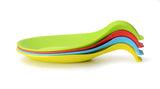 MarcosWJH Kitchen Silicone Spoon Rest, Silicone Spoon Holders,Set of 4(Colorful, Small Size)