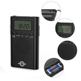 Pocket Radio, Digital AM/FM Radio with Clear Speaker, LCD Screen, Alarm Clock, and Stereo Mode