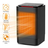 DOUHE Upgrade Portable Oscillating Ceramic Space High-Power, 1-Sec, Small Electric Radiator Heater with Over Heat and Tip-Over Protection, Home Office Desk Indoor Use