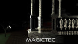 Magictec Solar Spotlights, Warm Light 2-in-1 Adjustable 4 LED Wall/Landscape Solar Lights with Automatic On/Off Sensor, 2 Pack