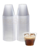 Clear Plastic Cups | 9 oz. 100 Pack | Hard Disposable Cups | Plastic Wine Cups | Plastic Cocktail Glasses | Plastic Drinking Cups | Small Plastic Party Punch Cups | Bulk Party Wedding Tumblers