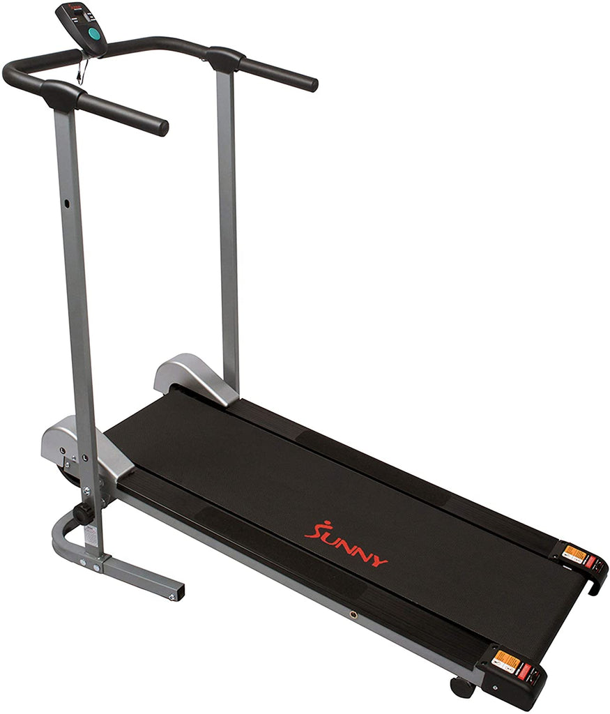 Sunny Health & Fitness SF-T1407M Manual Walking Treadmill, Gray