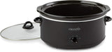 Crockpot SCV800-B, 8-Quart Oval Manual Slow Cooker, Black