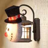 2 Pack Christmas Snowman Porch Light Covers Christmas Holiday Decoration for Outdoor Wall 12"x9.5"x6"