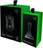 Razer DeathAdder Elite Gaming Mouse: 16,000 DPI Optical Sensor - Chroma RGB Lighting - 7 Programmable Buttons - Mechanical Switches - Rubber Side Grips - Matte Black